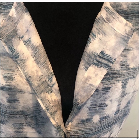 Ecru 100% silk sleeveless pullover lightweight summer garden dress size medium - Picture 5 of 6